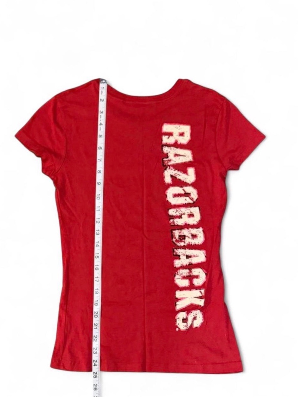 Red Razorbacks Graphic Tee Sz S - Picture 3 of 6